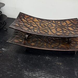 Abstract Brown Decor trays